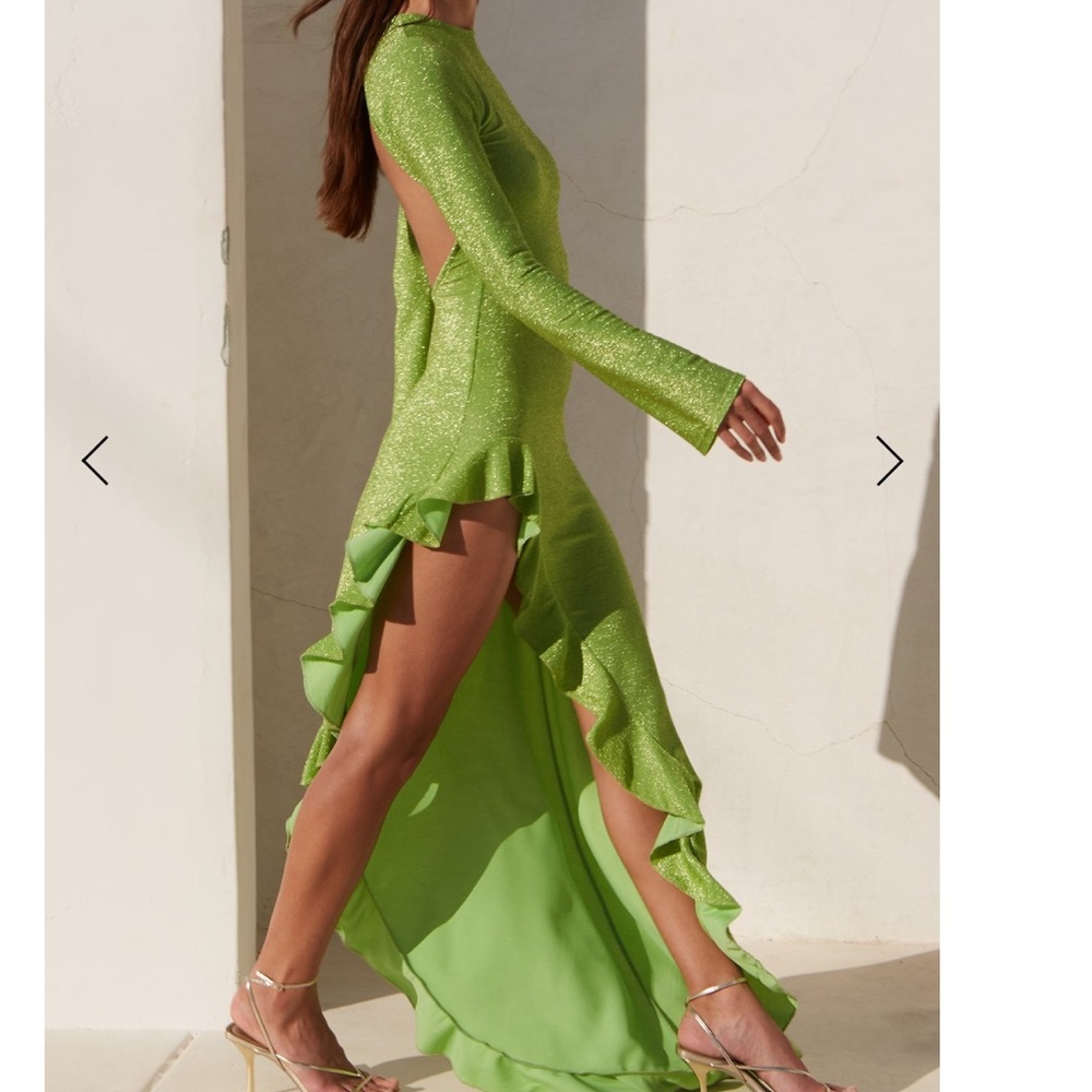 Rosalia Dress Green Delfi Collective
